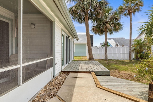 50 Nantucket Dr, Palm Coast, FL 32137 - view of patio / terrace with a wooden deck