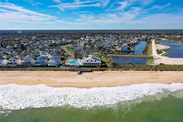 50 Nantucket Dr, Palm Coast, FL 32137 - aerial perspective of suburban area featuring a large body of water