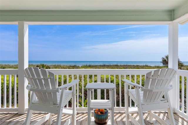 6973 N Oceanshore Blvd, Palm Coast, FL 32137 - balcony with a water view