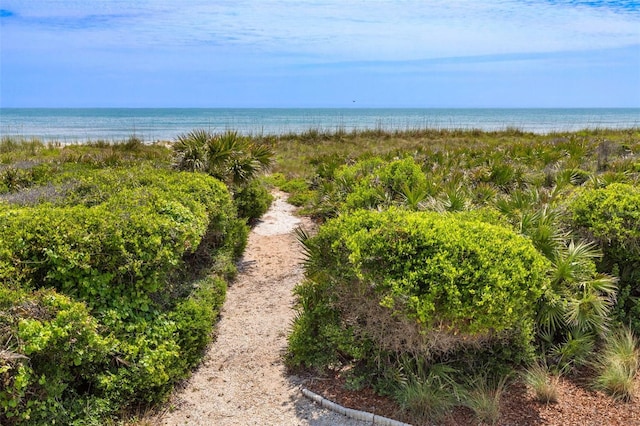6973 N Oceanshore Blvd, Palm Coast, FL 32137 - water view featuring nearby beach