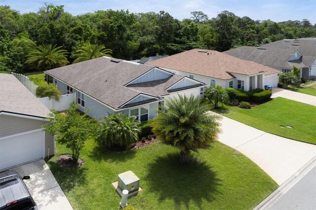 view from above of property