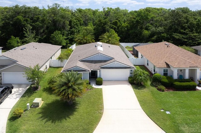 view from above of property