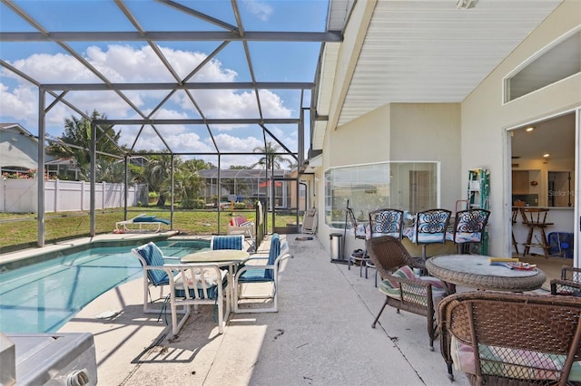 1956 Southern Dunes Blvd, Haines City, FL 33844 - view of patio featuring a lanai