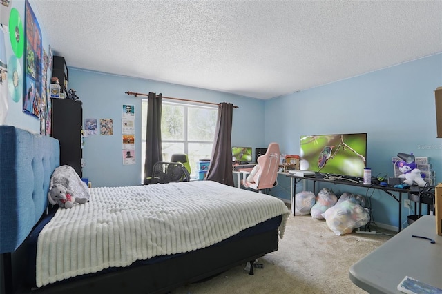 1305 Rebecca Dr, Haines City, FL 33844 - carpeted bedroom with a textured ceiling