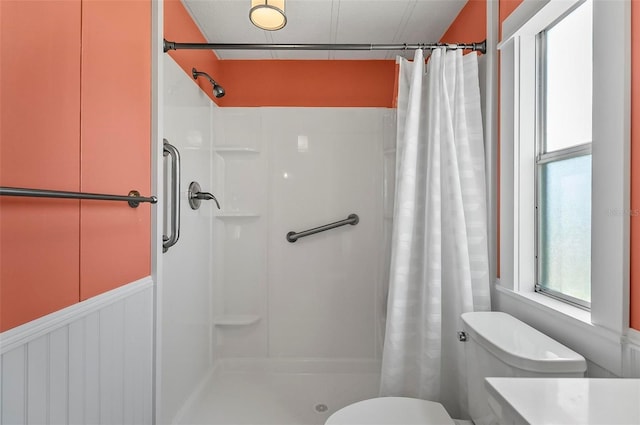 151 Lookout Dr, Flagler Beach, FL 32136 - bathroom with a shower stall and toilet