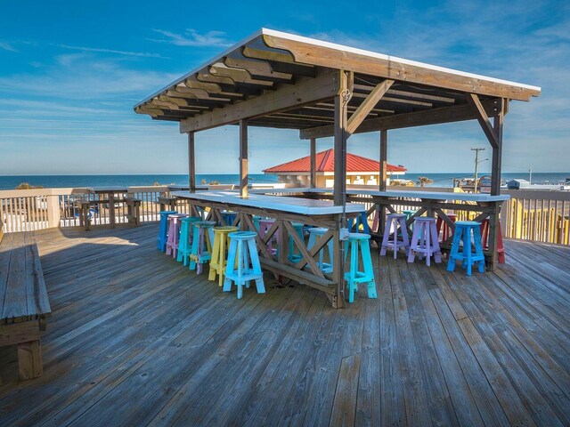 151 Lookout Dr, Flagler Beach, FL 32136 - dock with a deck with water view