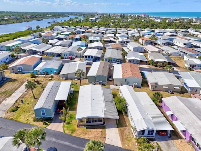 151 Lookout Dr, Flagler Beach, FL 32136 - aerial view of residential area with a nearby body of water