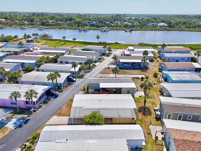 151 Lookout Dr, Flagler Beach, FL 32136 - aerial perspective of suburban area with a large body of water