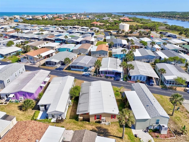 151 Lookout Dr, Flagler Beach, FL 32136 - aerial view of residential area with a nearby body of water