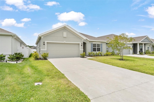 3 Oakleaf Way, Palm Coast, FL 32137 - ranch-style house featuring a garage, driveway, and stucco siding