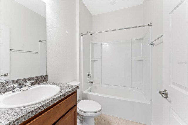 3 Oakleaf Way, Palm Coast, FL 32137 - full bathroom with toilet, tile patterned floors, vanity, and shower / washtub combination