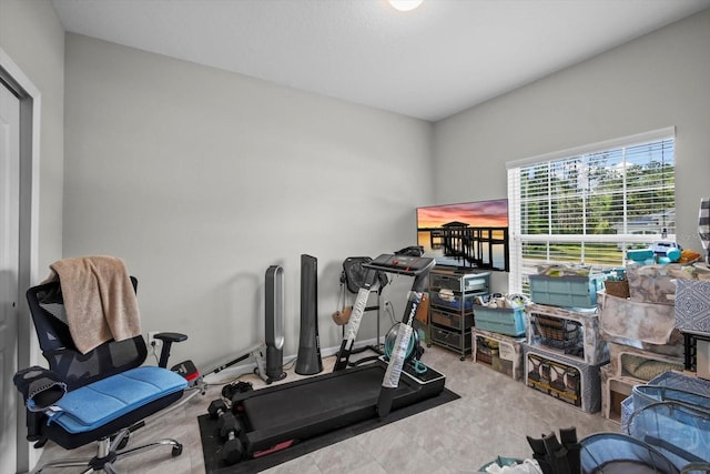 view of workout room