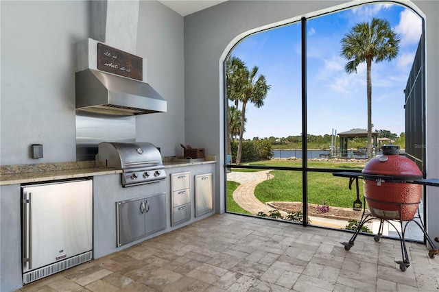 440 Lambert Ave, Flagler Beach, FL 32136 - view of patio / terrace featuring a water view
