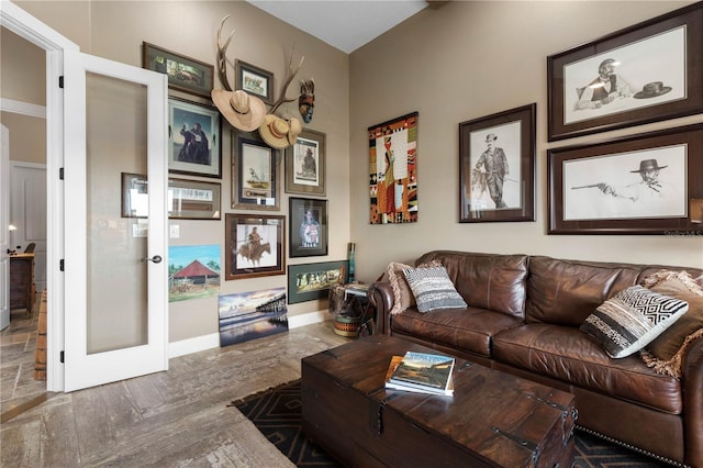440 Lambert Ave, Flagler Beach, FL 32136 - living room with baseboards