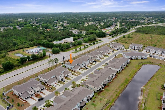 155 Redbud Rd, Palm Coast, FL 32137 - aerial perspective of suburban area featuring a nearby body of water
