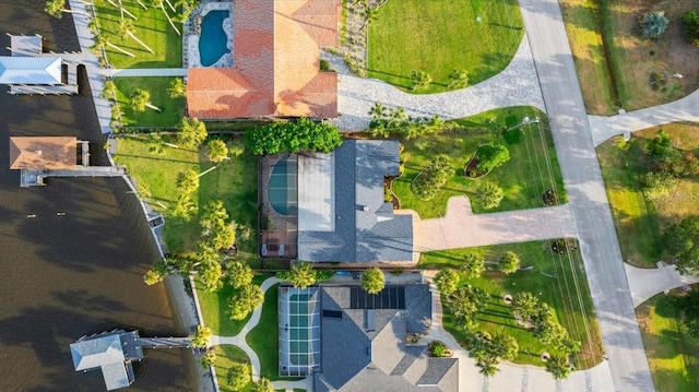 940 Lambert Ave, Flagler Beach, FL 32136 - drone / aerial view of a pool area