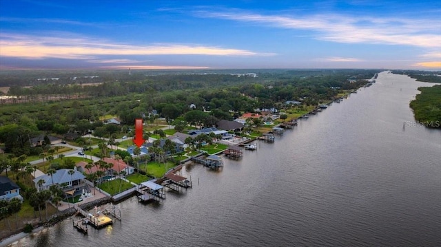 940 Lambert Ave, Flagler Beach, FL 32136 - aerial view at dusk of a water view