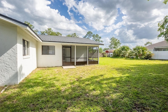 13 Whittington Dr, Palm Coast, FL 32164 - view of yard with a sunroom