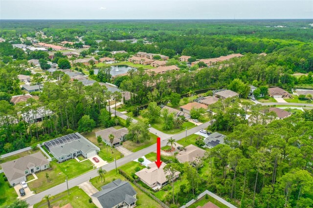 10 Eastwood Dr, Palm Coast, FL 32164 - aerial perspective of suburban area with a forest