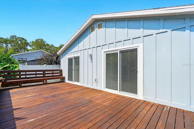 120 Oak Ln, Flagler Beach, FL 32136 - view of wooden terrace