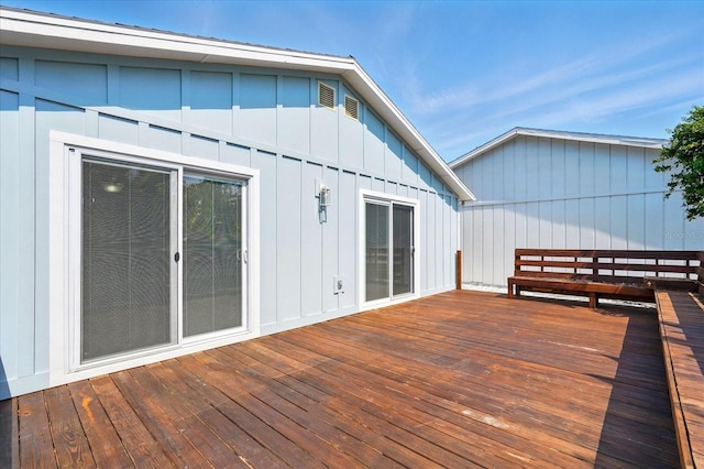 120 Oak Ln, Flagler Beach, FL 32136 - view of wooden deck