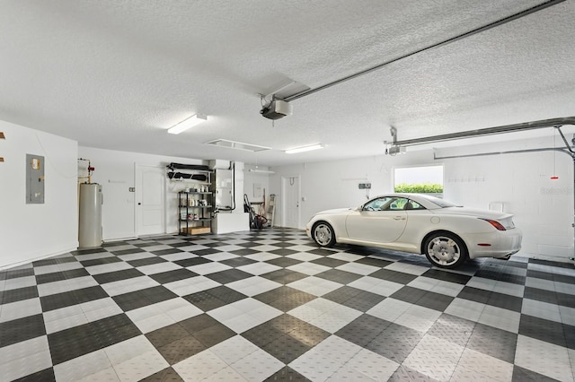 47 Old Oak Dr S, Palm Coast, FL 32137 - garage with a garage door opener, water heater, and electric panel