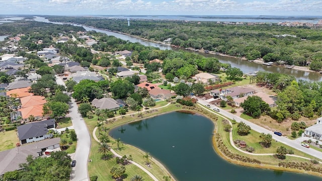 47 Old Oak Dr S, Palm Coast, FL 32137 - aerial perspective of suburban area with a nearby body of water