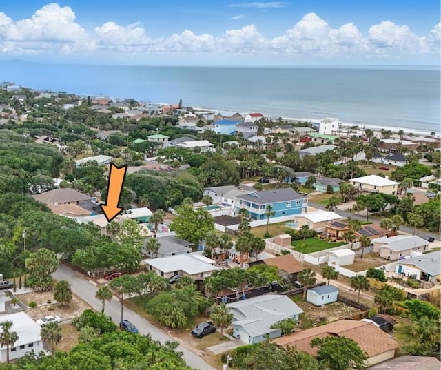 1819 S Flagler Ave, Flagler Beach, FL 32136 - aerial view of residential area with a nearby body of water