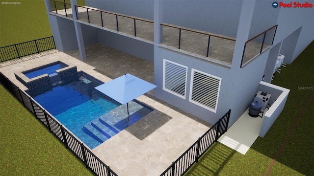 52 Ocean Ridge Blvd N, Palm Coast, FL 32137 - view of swimming pool with a pool with connected hot tub