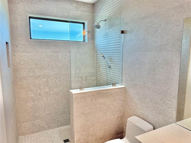 807 N Flagler Ave, Flagler Beach, FL 32136 - full bath featuring toilet, walk in shower, and vanity