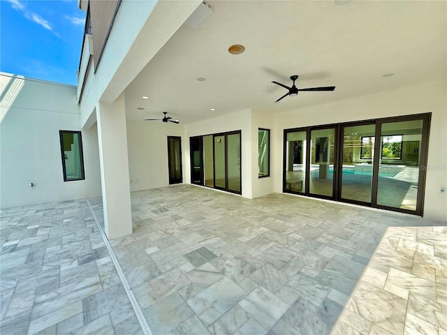 807 N Flagler Ave, Flagler Beach, FL 32136 - view of patio featuring a ceiling fan
