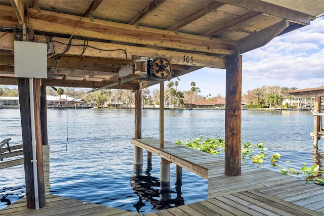 dock with a water view
