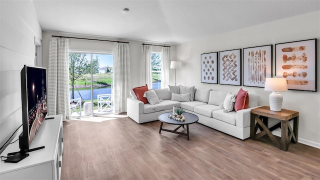 804 Grand Reserve Dr, Bunnell, FL 32110 - living area with wood finished floors