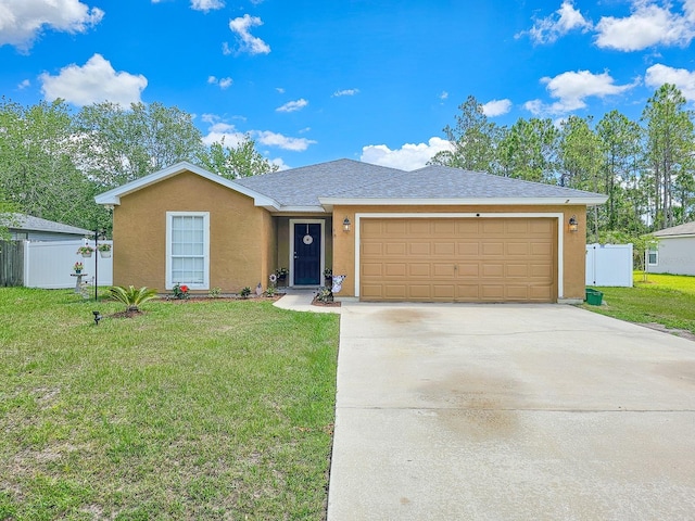 7 Bunker View Dr, Palm Coast, FL 32137 - single story home featuring stucco siding, an attached garage, driveway, and roof with shingles