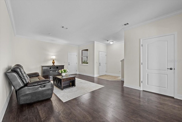 70 Riverview Bnd S Unit 715, Palm Coast, FL 32137 - living room with wood finished floors, ornamental molding, baseboards, and a fireplace