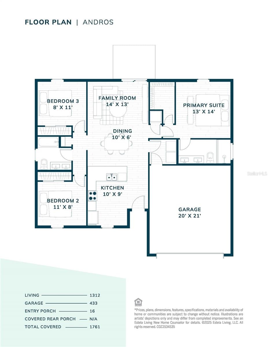 104 Birchwood Dr, Palm Coast, FL 32137 - view of room layout