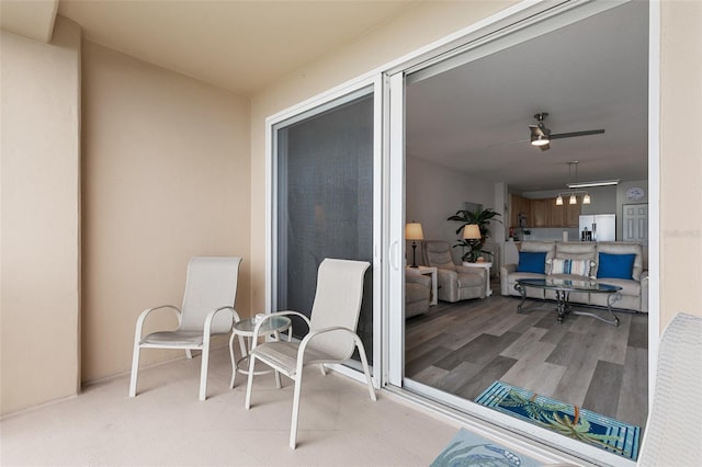 80 Surfview Dr Unit 718, Palm Coast, FL 32137 - view of patio / terrace featuring a ceiling fan