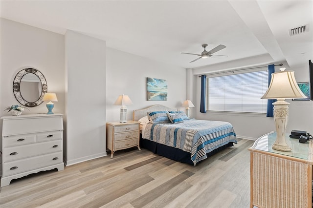 80 Surfview Dr Unit 718, Palm Coast, FL 32137 - bedroom with light wood-style flooring and ceiling fan