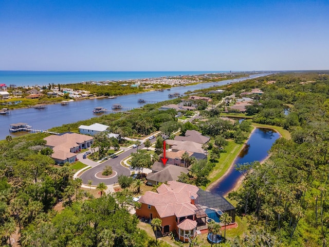 71 N Riverwalk Dr, Palm Coast, FL 32137 - aerial view of residential area featuring a nearby body of water