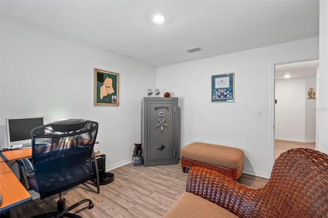 9 Waldron Pl, Palm Coast, FL 32164 - office featuring light wood-style flooring, baseboards, and recessed lighting