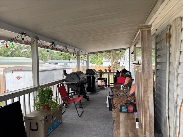view of patio / terrace with area for grilling