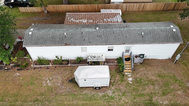 view of subject property