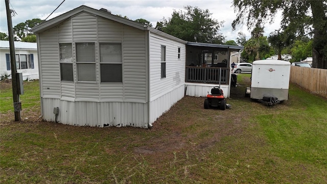 view of side of property
