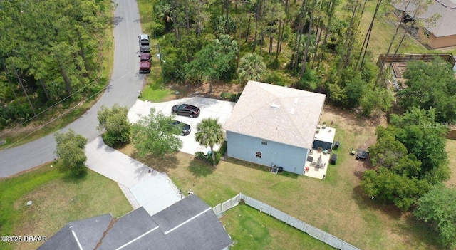 view from above of property