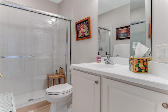 200 Riverfront Dr Unit B204, Palm Coast, FL 32137 - bathroom featuring a stall shower, toilet, and vanity