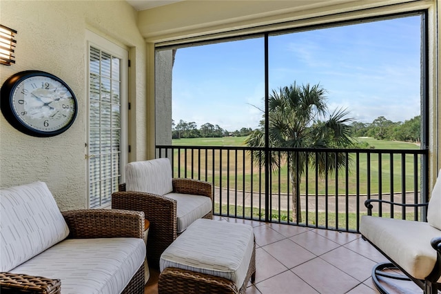 200 Riverfront Dr Unit B204, Palm Coast, FL 32137 - sunroom with view of golf course
