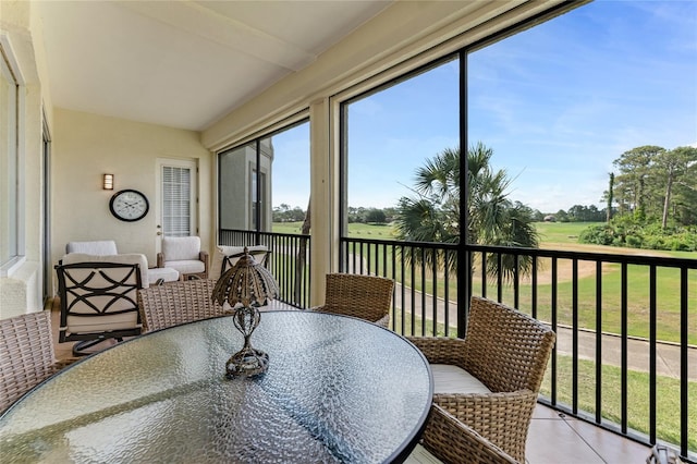 200 Riverfront Dr Unit B204, Palm Coast, FL 32137 - sunroom featuring tile patterned flooring