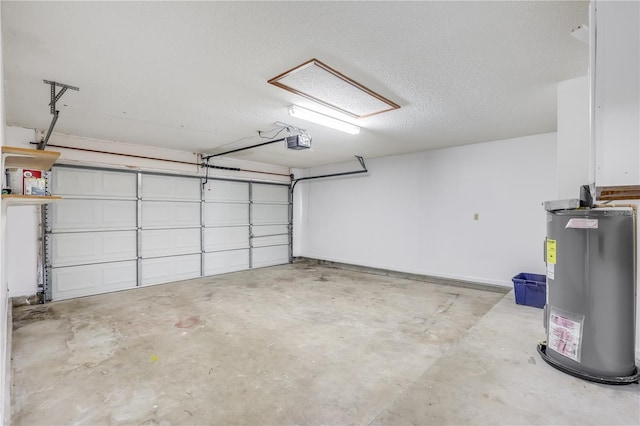 2212 Cortez Ct, Middleburg, FL 32068 - garage featuring a garage door opener and water heater