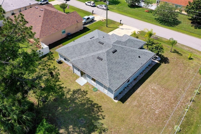view from above of property