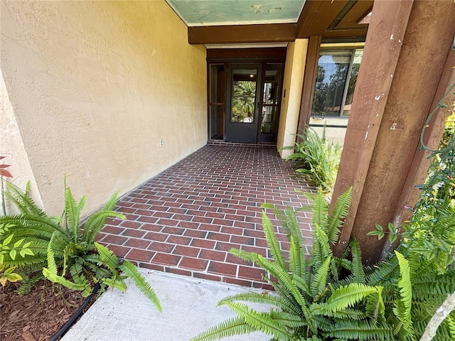 20 Blakeshire Pl, Palm Coast, FL 32137 - property entrance featuring stucco siding